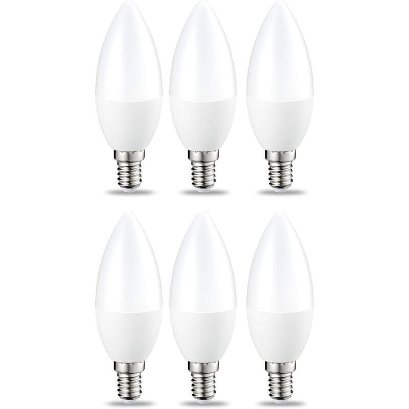Ampoule LED Dimmable E14 Forme Bougie, 5W Équivalent à 40W, Blanc Chaud 2700K, 470lm, Ampoule Bougie B35 avec Petit Culot à Vis, Lampe Intensité