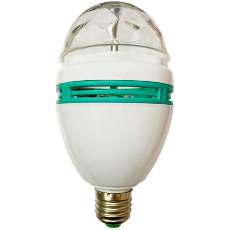 Ampoule LED Disco E27 3W Equi.20W Rotative 360º RGB 25000H 7hSevenOn Premium