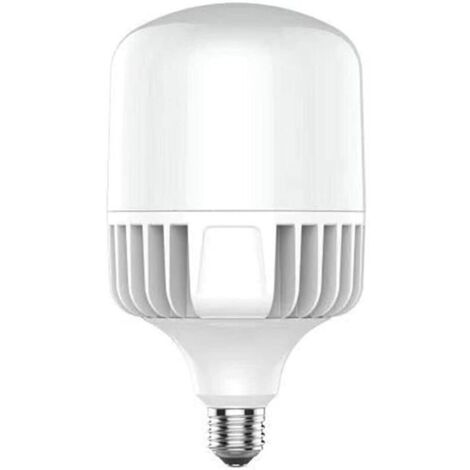 Ampoule LED E-40-60W - Lumière froide 6500K - 6000 lm - Conception de turbine et plaque de dissipateur de chaleur - Éclairage industriel et extérieur, culot E40, blanc - Lot de 1
