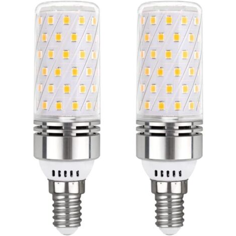 Ampoule LED E14 12W Blanc Froid 6000K 1450LM, 84 LEDs, Lampe Halogène E14 100W Équivalent, AC 230V, Ampoule LED Mais E14 Froid pour Cuisine Maison, non-dimmable, 2PCS [Classe énergétique E]