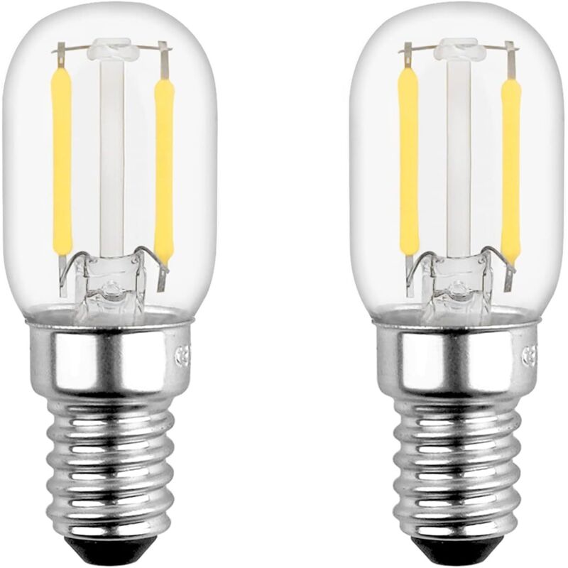 Memkey - Ampoule led E14 2W pour Refrigerateur, T22, Équivalent 15W E14 Incandescent, Blanc Chaud 2700K, 230V, Petit led E14 pour Frigo/Lampe de