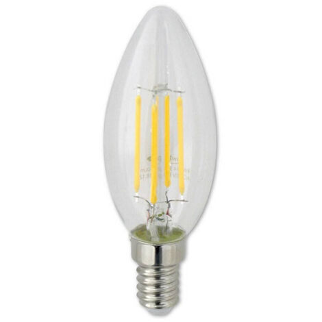 Ampoule Led E14 4 W à Filament, Bougie, Lumière Naturelle, Froide Et Chaude, 440 Lm, C35t