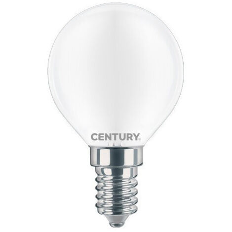 Ampoule Led E14 4 W Ronde Satiné Blanc Medium 3000k