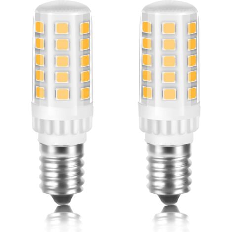 Ampoule LED E14 4W 500LM, Blanc Neutre 4000K, 4W Remplace les Ampoules Halogènes de 40W, Éclairage LED pour Hotte de Cuisine, Machine à Coudre, Salon, Non-dimmable, Lot de 2