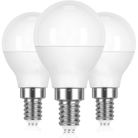 Ampoule LED E14 5 W - 470 lm - Blanc chaud 2700 K - Angle de faisceau 200° - AC 220-240 V - Non dimmable - Lot de 6