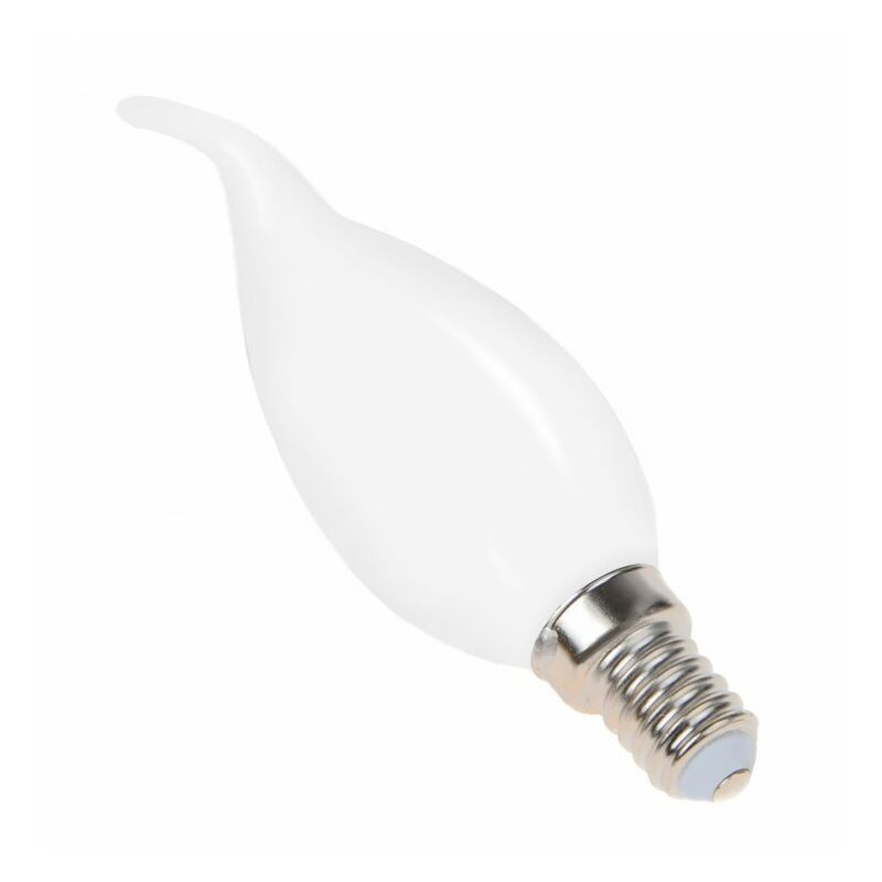 Blanc Neutre - Ampoule filament led flamme Opaque - E14 - BA35 - 2,5 w - smd Epistar Ecolife Lighting