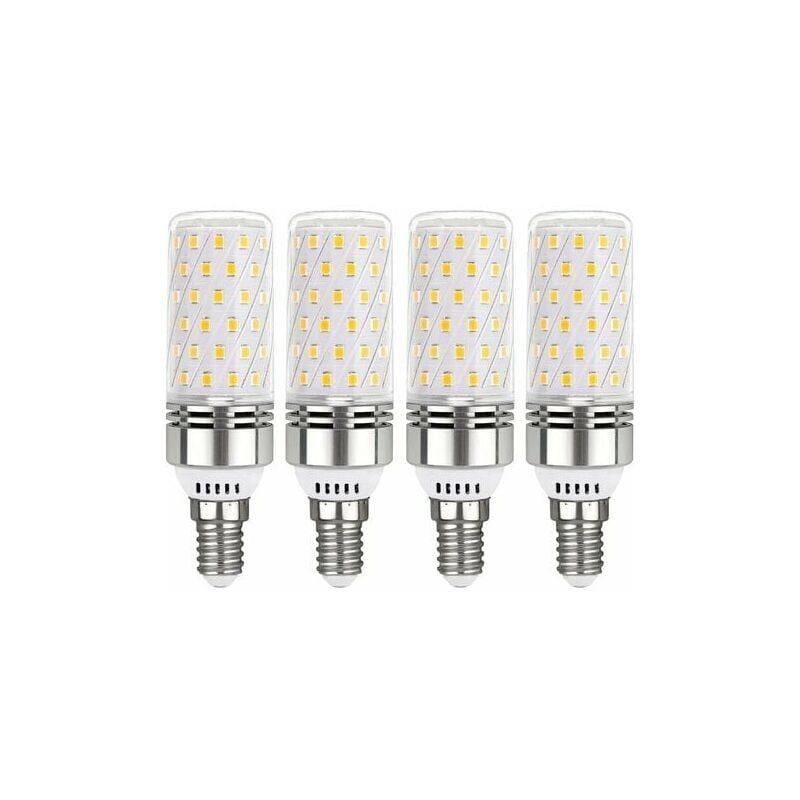 Qiyao - Ampoule led E14 Blanc Chaud 3000K, Ampoules E14 Mais led 12W Équivalent 100W Ampoule Incandescente, 360° Lumière Ampoules Culot a Vis Edison