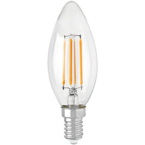 Ampoule LED E14 C35 4W Filament - Blanc Chaud  - SILUMEN