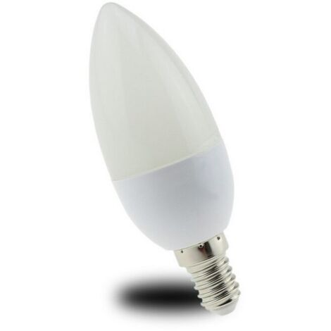 Ampoule LED E14 C37 bougie opale - 4.5W - Blanc Neutre