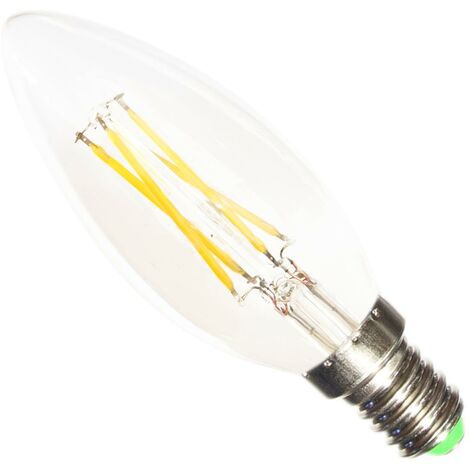 Ampoule LED E14 Filament 6W 220V C35 COB 360° - Blanc Froid 6000K - 8000K - SILAMP
