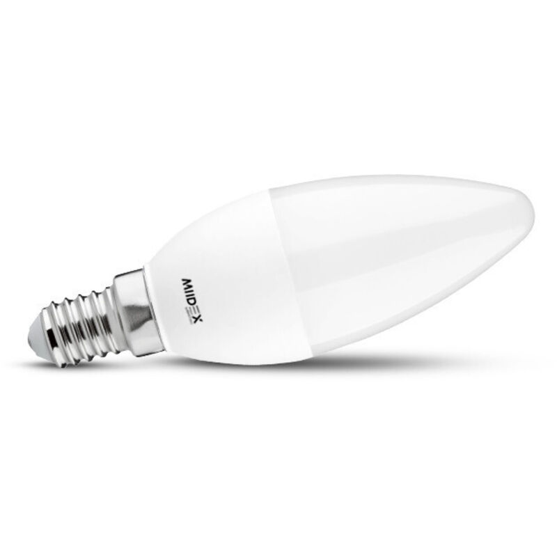 Miidex Lighting - Ampoule led E14 6,5W Flamme ® blanc-chaud-3000k - non-dimmable