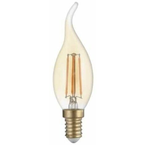Ampoule LED E14 Flamme Filament 4W T35 - Blanc Chaud 2300K - 3500K - SILAMP