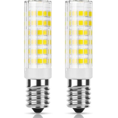 Ampoule LED E14 hotte aspirante 5W = 50W halogène blanc froid 6000K 550LM 230V non-dimmable culot céramique 15,4mm53mm 2 pièces