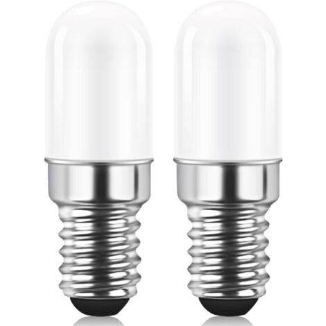 Ampoule LED E14 pour réfrigérateur, 1,5 W équivalent à 15 W, blanc chaud 3000 K, pour lampe à sel, machine à coudre, non dimmable, lot de 2.