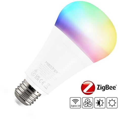 Ampoule LED E27 A60 Connectée 11,5W 1055lm (92W) 180° - Blanc CCT  2700-4500K - RGB