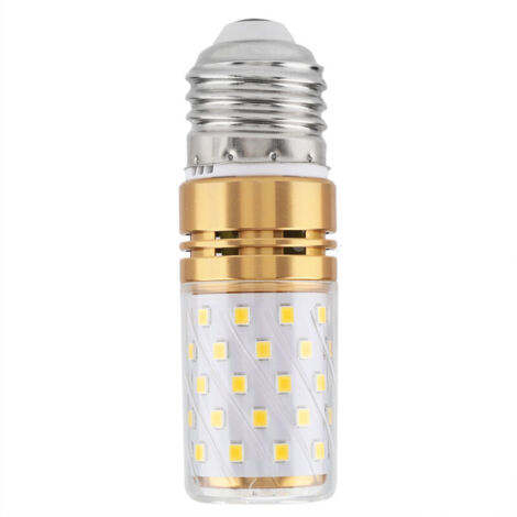 Ampoule LED E27 12W type « maïs », lumière blanche chaude décorative, ampoule cylindrique type bougie, 85-240 V CA