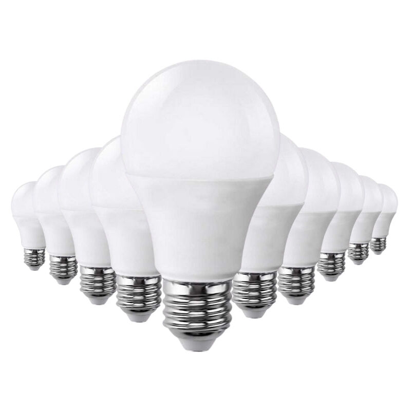 Ampoule E27 LED 18W 220V A80 - Pack de 10 / Blanc Froid - SILUMEN