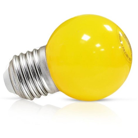 Ampoule LED boule couleur E27 1W (blue, yellow, green, orange, red