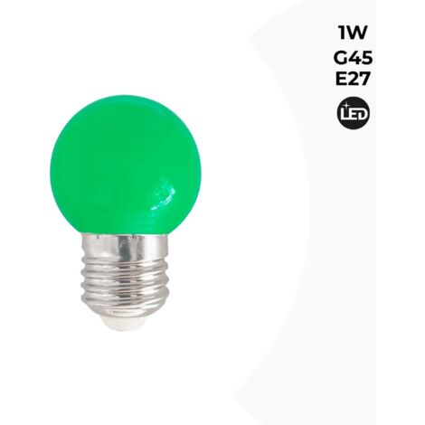 Ampoule LED E27 1W G45 Couleurs