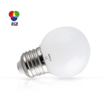 VISION-EL LED E27 1W Couleur Miidex Lighting® vert - non-dimmable