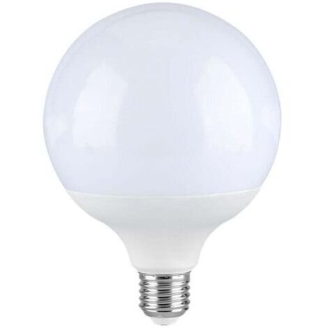Ampoule LED E27 25W G120 – Angle de diffusion de 200° – Efficacité et économie d'énergie maximales – Blanc froid 6500K