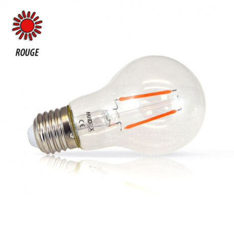Ampoule LED E27 2W lm Bulb - Rouge RGB