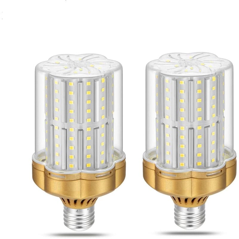 Ampoule LED E27 30W, Blanc froid 6000K(Équivalent 250W Ampoule Incandescente) 3500LM Non Dimmable, Sans Scintillement Lot de 2
