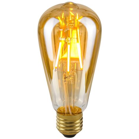 Ampoule LED E27 4W 2200K Edison ST64 Italux ambrée