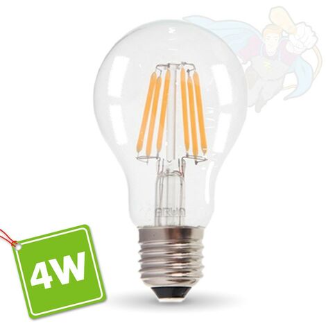 Ampoule LED E27 4W Filament Equiv 40W Blister Température de Couleur: Blanc chaud 2700K