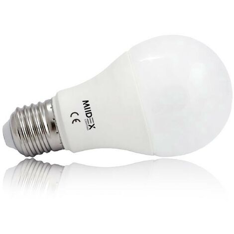Ampoule Led 6W (55W) E27 Blanc chaud 3000°K Bulb Opale