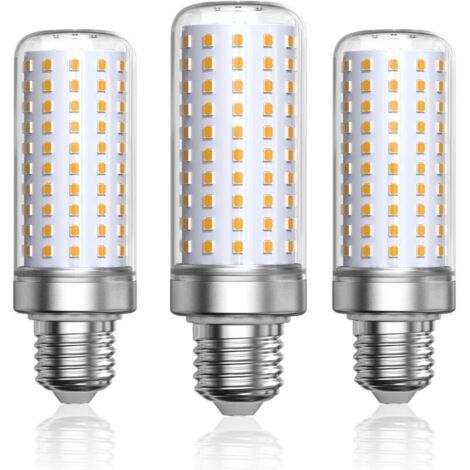 Ampoule LED E27 Blanc Chaud 3000K, 1800LM, Équivaut à Ampoule Halogène 200W Lampe,Ampoules Maïs Lampe Led E27 pour salon, lustre, porche (Non dimmable,Lot de 3)