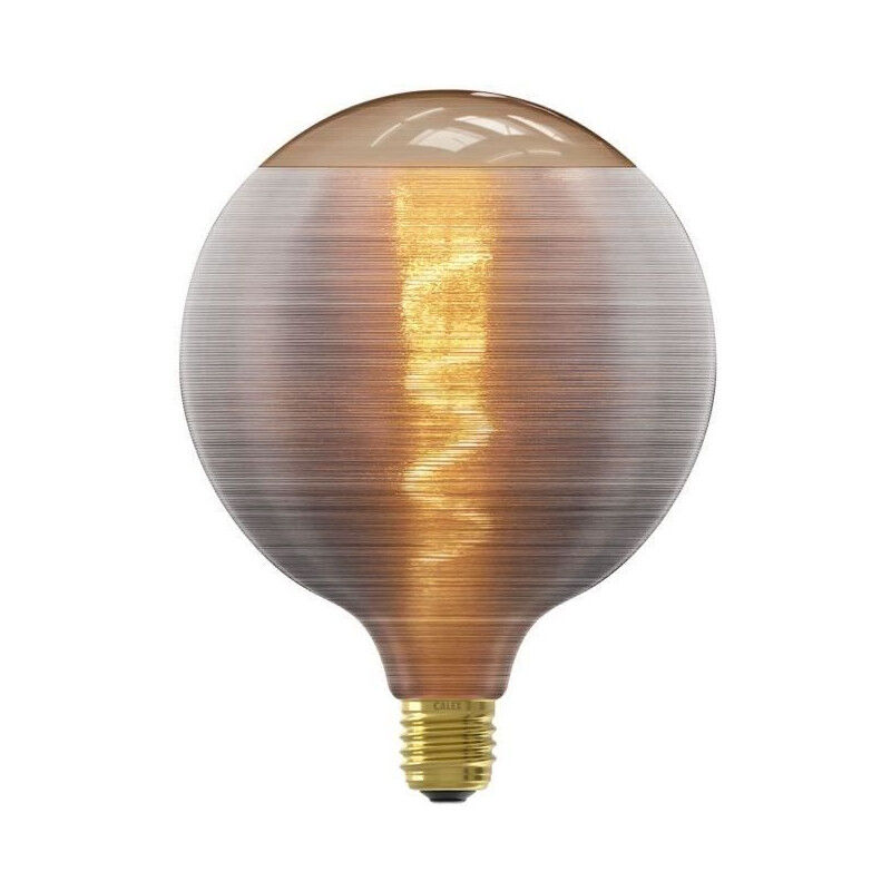 Ampoule led E27 Calex G125 - Filament en spirale - 4W - 80 lm - 1800 k - Gris