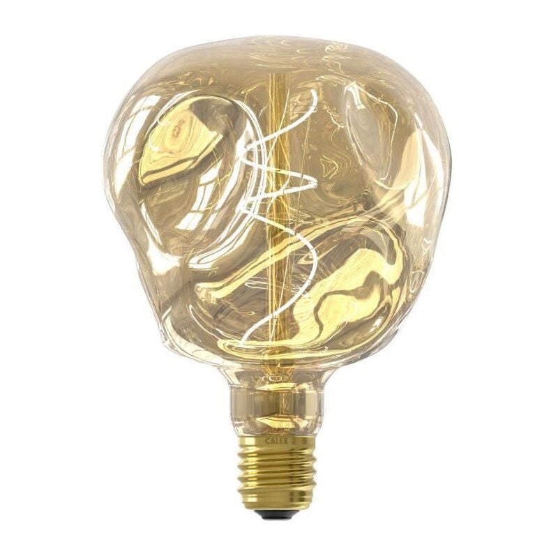 Ampoule led E27 Calex G125 neo organic - Filament flexible - 4 w - 75 lm - 1800 k - Intensité variable - Champagne
