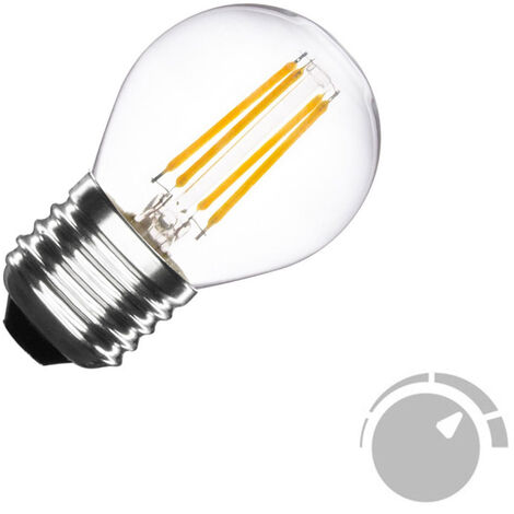 Ampoule Led E27 COB filament 4W, petite dimmable, blanc froid,