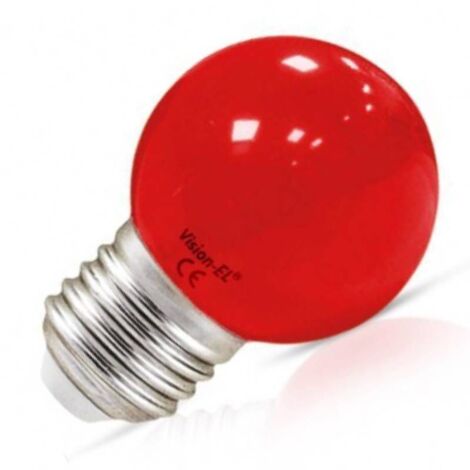 Ampoule LED E27 Couleur Bulb G45 1W Rouge