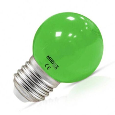 Ampoule LED E27 Couleur Bulb G45 1W Vert
