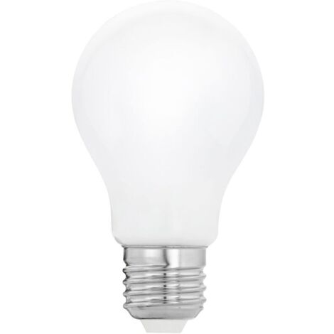 Ampoule LED E27 dimmable, lampe Milky en verre opaque, 4 watts, 806 lumens, blanc chaud, 2700 Kelvin, A60, Ø 6 cm