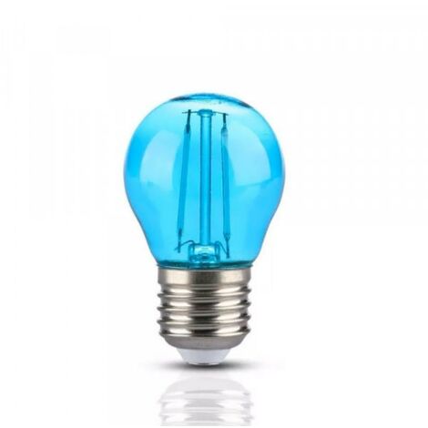 Ampoule LED E27 Filament 2W G45 - Bleu - SILUMEN
