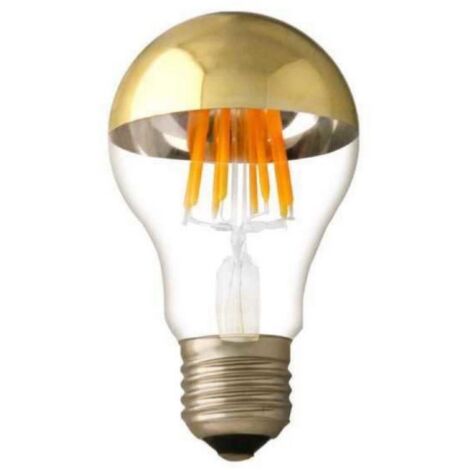 Ampoule LED E27 Filament 7W A60 Reflet Or - Blanc Chaud 2300K -