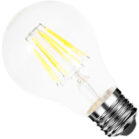 Ampoule LED E27 Filament 8W 220V COB A60 360° - Blanc Neutre  - SILUMEN