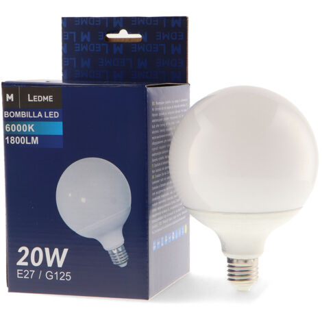Ampoule LED E27 G125 20W 3000K - Ledme - LM7097