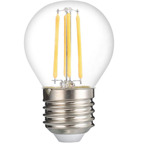 Ampoule LED E27 G45 - 4W - Verre Clair - Dimmable - 2700K - 400lm