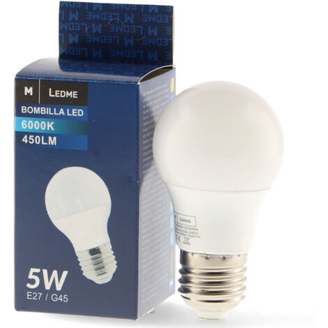 Ampoule LED E27 G45 5W 4500K - Ledme - LM7002