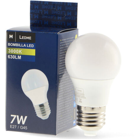 Ampoule LED E27 G45 7W 6000K - Ledme - LM7006