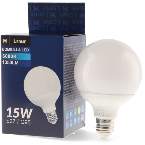 Ampoule LED E27 G95 15W 4500K - Ledme - LM7093