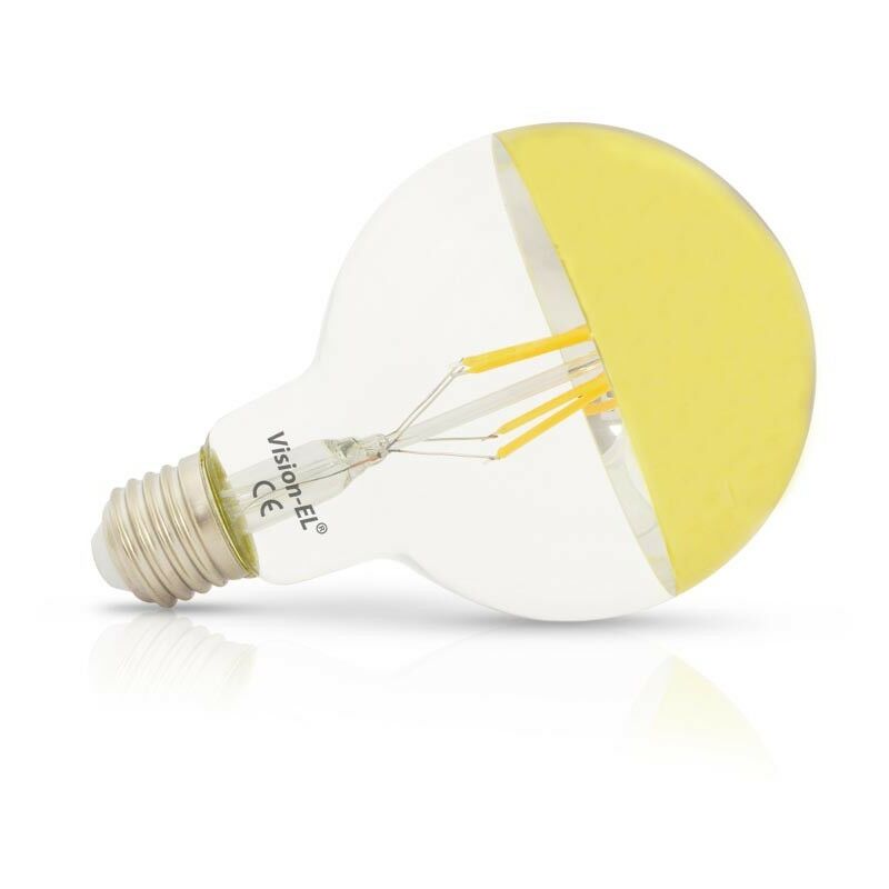 Ampoule led E27 Globe 6W G95 Calotte dorée Miidex Lighting® blanc-chaud-2700k - non-dimmable