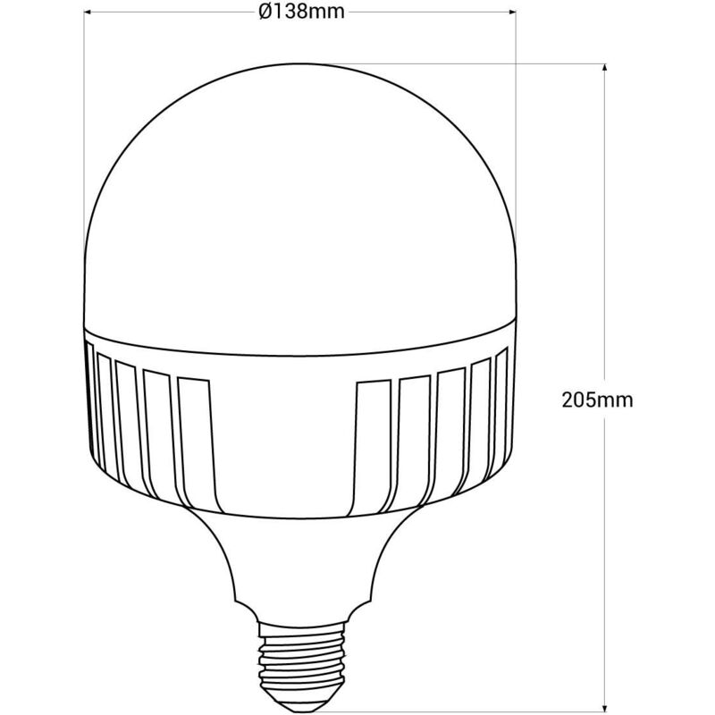 Ampoule LED E27 haute puissance - 60W - Fumagalli - ø138mm