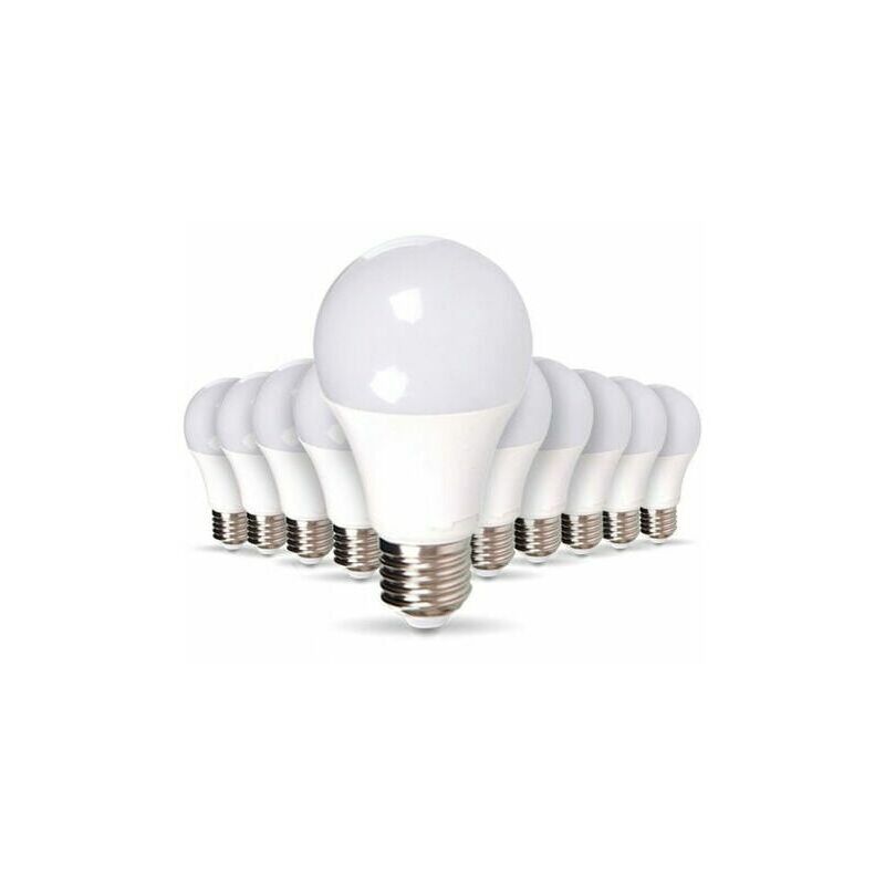 Ampoule led E27 Lot de 10 Ampoules led E27 11W Eq 75W Blanc naturel