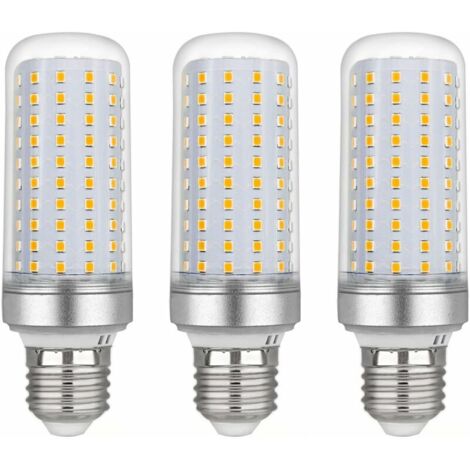 Ampoule Led E27 Maïs 30w, AC175-265V, Blanc Chaud 3000K 2500LM, Non Dimmable, 300W Ampoule Halogène Équivalent, Ampoule Maïs Led pour Lustres, Plafonniers, Lampes de Table et Lampadaires, Lot de 3