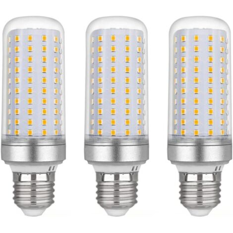 Ampoule Led E27 Maïs 30w, AC175-265V, Blanc Chaud 3000K 2500LM, Non Dimmable, 300W Ampoule Halogène Équivalent, Ampoule Maïs Led pour Lustres, Plafonniers, Lampes de Table et Lampadaires, Lot de 3